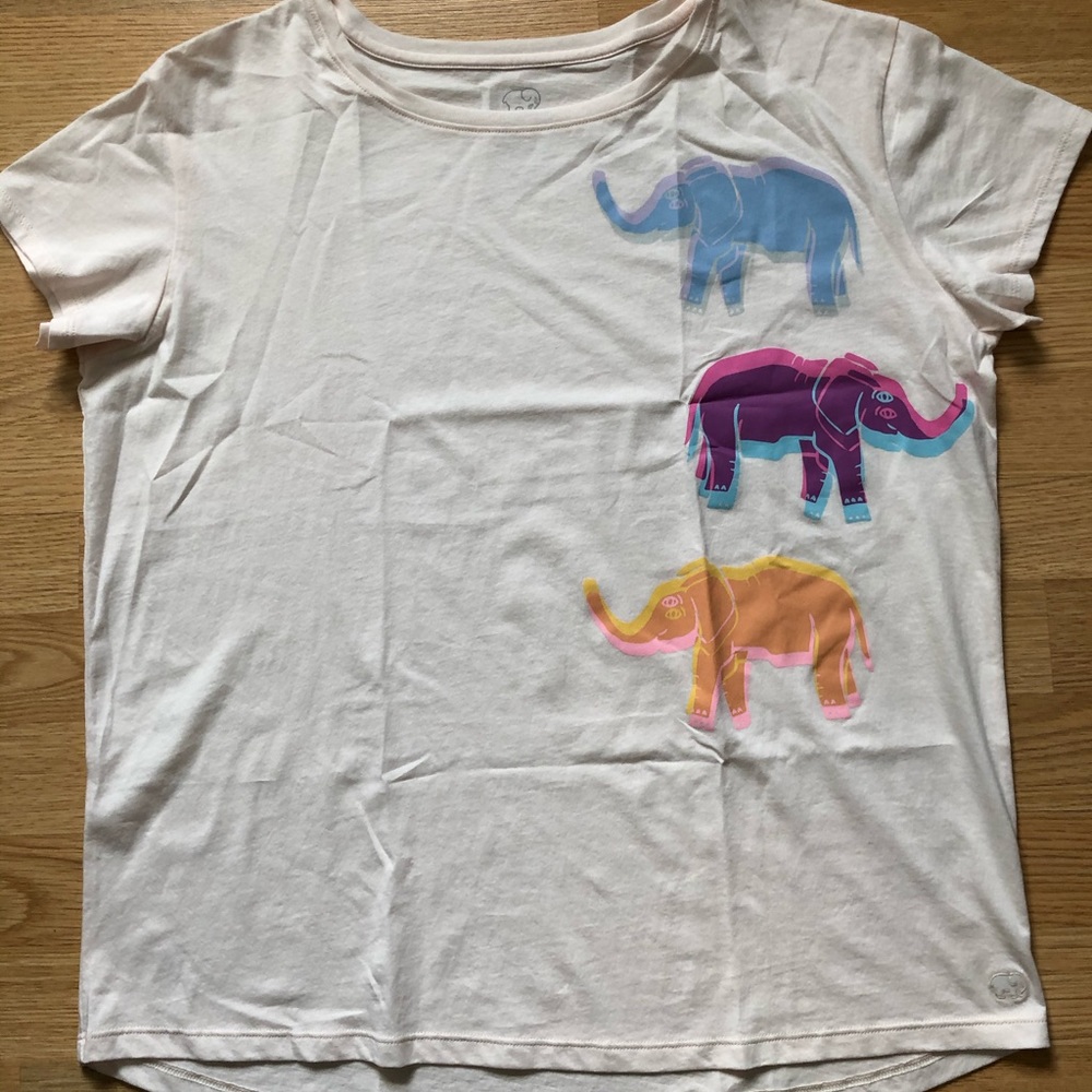 “Ivory Ella” relaxed tee size Medium
